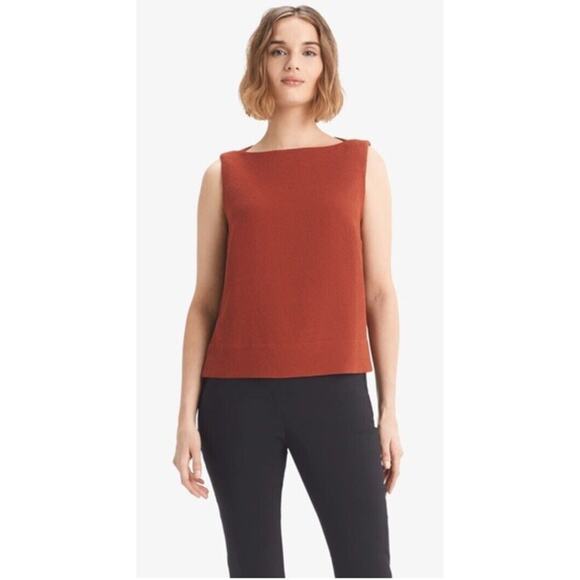 MM Lafleur Tops - MM Lafleur New York Sadie Tank Top -Staccato, Burnt Orange Sz XS Career